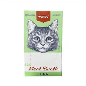 سوپ گربه بالغ ونپی مدل Meat Broth طعم ماهی تن بسته ۱۲ عددی