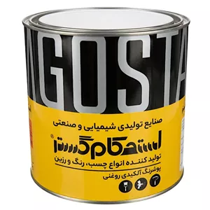 رنگ مشکی نیم براق استحکام گستر کد ۱۹۹ حجم ۴ لیتر