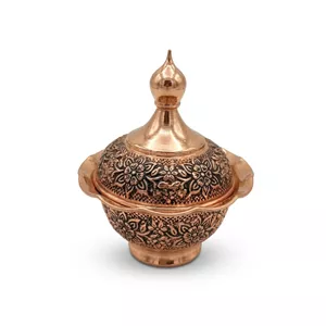 قندان مسی مدل قالبی