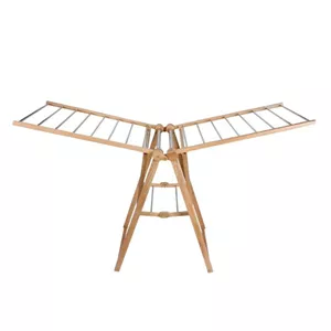 بند رخت بدنه چوبی نرده ها استیل مدل ZA-58 کد 1010