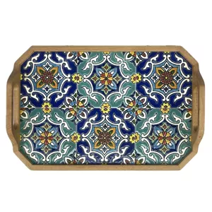 سینی کاشی کاری مدل بوستان ۱