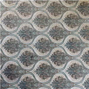 پارچه ملحفه عرض 2 متر مدل افسانه 11138 رنگ سبز آبی