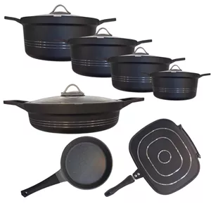 سرویس قابلمه و تابه گرانیتی 16 پارچه کی مولر مدل کلاسیک