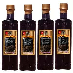 سرکه میخک ارگانیک سرکه سرا - 500 میلی لیتر بسته 4 عددی