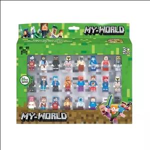 اکشن فیگور مای ورلد مدل ماینکرفت ارتفاع 4 سانتی‌متر مجموعه 24 عددی