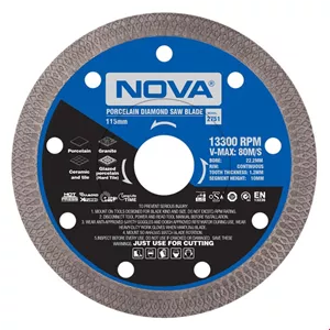 صفحه برش الماسه پرسلان بر نووا مدل 115 میلیمتر