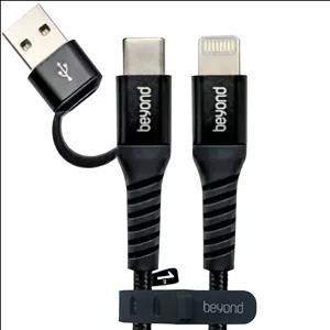 کابل تبدیل USB-C / USB به لایتنینگ بیاند مدل BCUL-551KF CHARGE DATA طول 1 متر