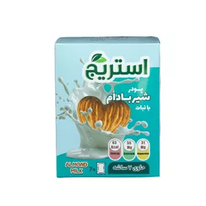 پودر شیر بادام با طعم ساده و نبات استریج - 200 گرم 