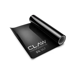 برچسب دودی شیشه عقب خودرو کلاو مدل ضد خش 5 درصد آنتی یووی تک لایه مدل 75-claw-iiim-05 رول 2 متری