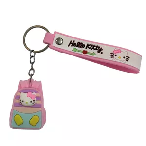 جاکلیدی مدل سیلیکونی انیمیشنی طرح کوله پشتی هلو کیتی کد 113