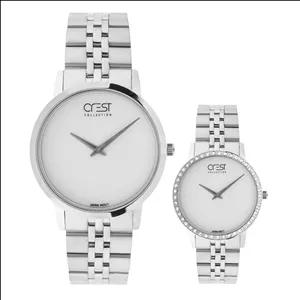 ست ساعت مچی عقربه‌ای کوارتز زنانه و مردانه کرست مدل 6702.1
