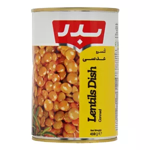 کنسرو عدسی بدر - 410 گرم