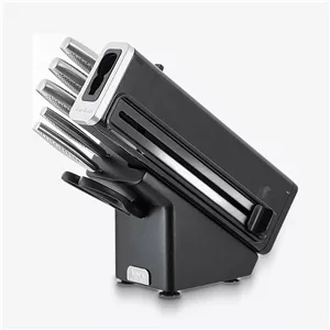 سرویس چاقو 7 پارچه با تیغه استیل و با دسته استیل نینجا مدل K62006