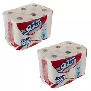 دستمال حوله ای تنو مدل 2X6 مجموعه 2 عددی