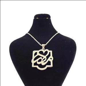 گردنبند نقره طلای پارمین طرح مادر کد GM105