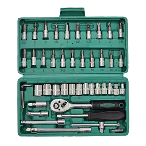 آچار بکس توتال مدل TGREEN مجموعه 46 عددی