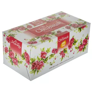 دستمال کاغذی 100 برگ چشمک طرح گل سرخی