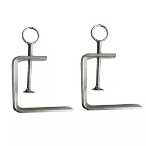 گیره پیچ دستی ایران یراق مدل پیشکار سایز 80 میلی متر مجموعه دو عددی