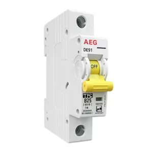 فیوز مینیاتوری تکفاز 25 آمپر آ ا گ مدل DE91-B25