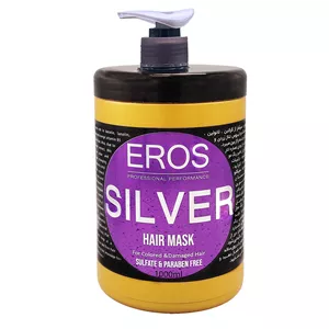 ماسک مو ایروس مدل Silver مناسب برای موهای رنگ شده و آسیب دیده حجم 1000 میلی لیتر