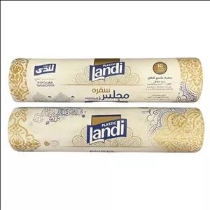 سفره یکبار مصرف لندی مدل بدون پرفراژ مجلسی رول 10 متری مجموعه 2 عددی