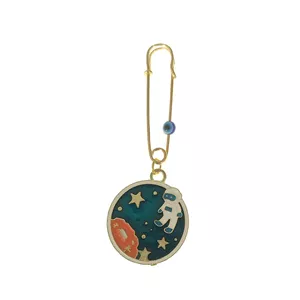 سنجاق سینه دخترانه لیمونار گالری مدل فضانورد و مریخ