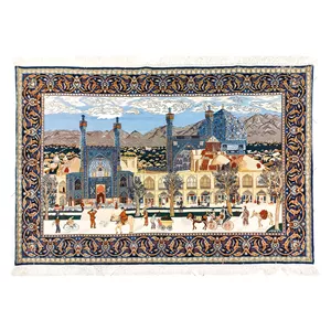 فرش دستبافت دو متری طرح میدان نقش جهان کد CS_0004