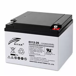 باتری UPS با ولتاژ 12 ولت و شدت جریان 26 آمپر ساعت ریتار مدل 26-12