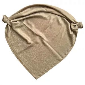 روسری زنانه مدل نخی ژاکارد پلنگی سنگی دور ریش