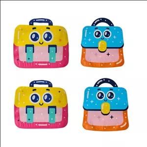 پاکت زیپ دار مدل کیف مدرسه مجموعه 4 عددی