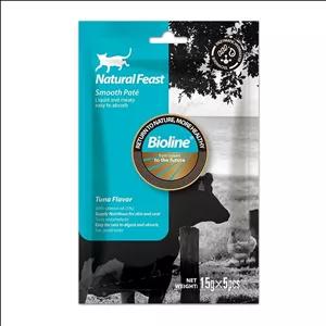 بستنی گربه بایولاین مدل ماهی تن وزن 15 گرم بسته 5 عددی