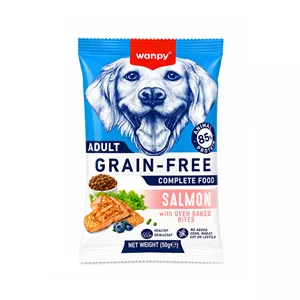 غذای خشک سگ ونپی مدل Grain Free Adult Salmon با طعم سالمون وزن 50 گرم