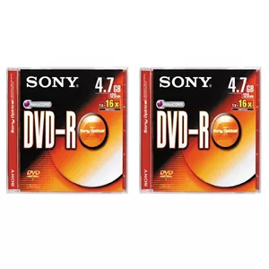 دی وی دی خام سونی قابدار مدل DVD-R بسته 2 عددی