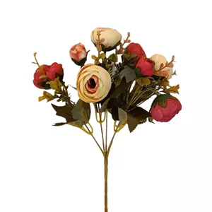 گل مصنوعی مدل بوته نسترن فندوقی 10