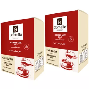 کافی میکس 3 در 1 کلاسیک گونتلو - 400 گرم بسته 2 عددی