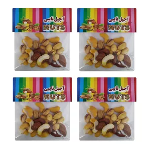 آجیل مخلوط 3 مغز شور نایبی - 30 گرم بسته 4 عددی