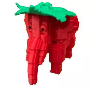 فیگور طرح روبلاکس مدل Strawberry Elephant ارتفاع 6 سانتی‌متر