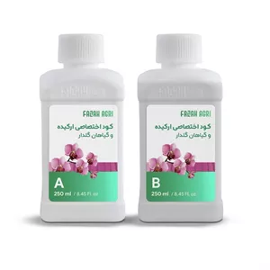 کود مایع فلاح اگری مدل ارکیده و گیاهان گلدار حجم 500 میلی لیتر مجموعه 2 عددی