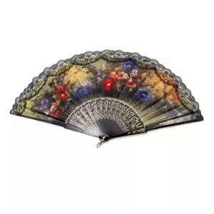 باد بزن مدل باغ گل کد q8