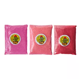 شن تزیینی کاکتوس مدل آموزشی طرح رنگی وزن 500 گرم بسته 3 عددی