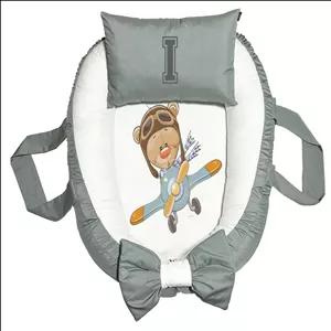 تشک غلت گیر نوزاد پاد آفرین مدل خرس طرح حرف I