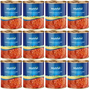 کنسرو خوراک بادمجان محفل - 380 گرم بسته 12 عددی