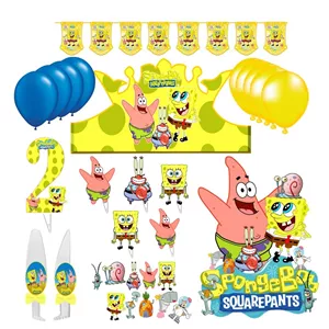 مجموعه 38 عددی تم تولد مدل باب اسفنجی کد 02