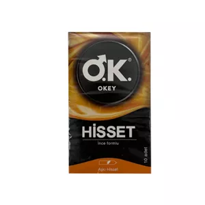 کاندوم اوکی مدل Hisset  بسته 10 عددی