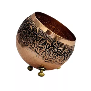 کاسه مسی مدل گوی سه پایه کد ZH245.6 