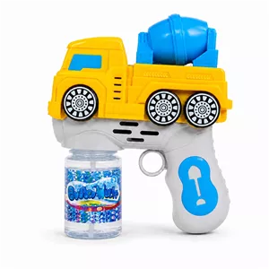 حباب ساز مدل تفنگی چراغدار طرح کامیون میکسر کد BUBBLE GUN TRUCK TRB