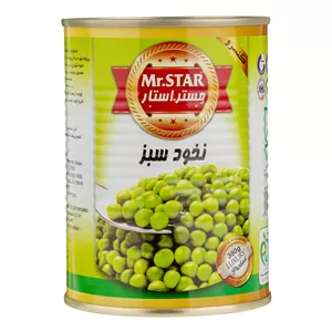 کنسرو نخود سبز مستر استار - 380 گرم