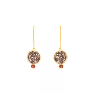 گوشواره آویز طلا 18 عیار زنانه کیا گالری مدل AE072 