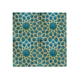 سنگ نما مدل آجر نما لعابدار شمسه 