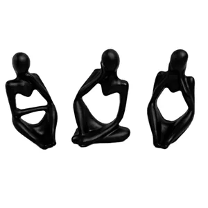 مجسمه مدل تندیس سنگ مصنوعی متفکر بسته سه عددی